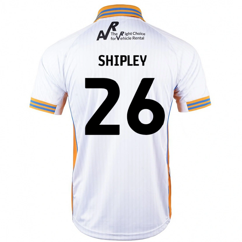 Danxen Kinderen Jordan Shipley #26 Wit Uitshirt Uittenue 2024/25 T-Shirt