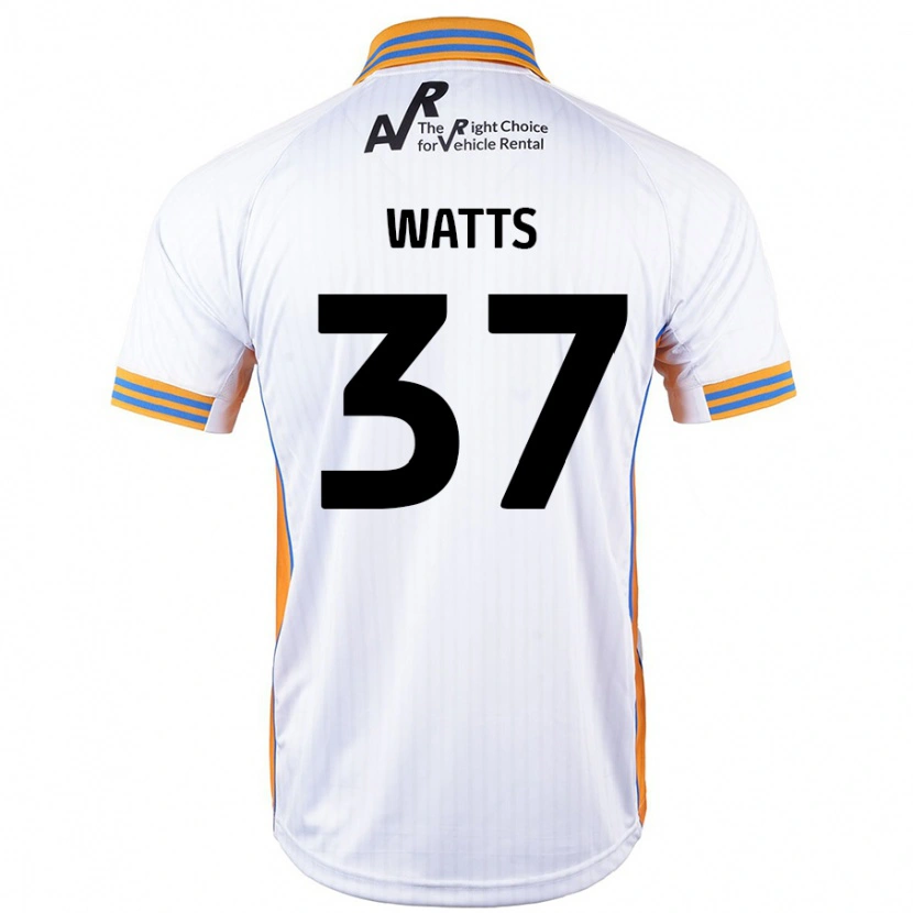 Danxen Kinderen Harvey Watts #37 Wit Uitshirt Uittenue 2024/25 T-Shirt