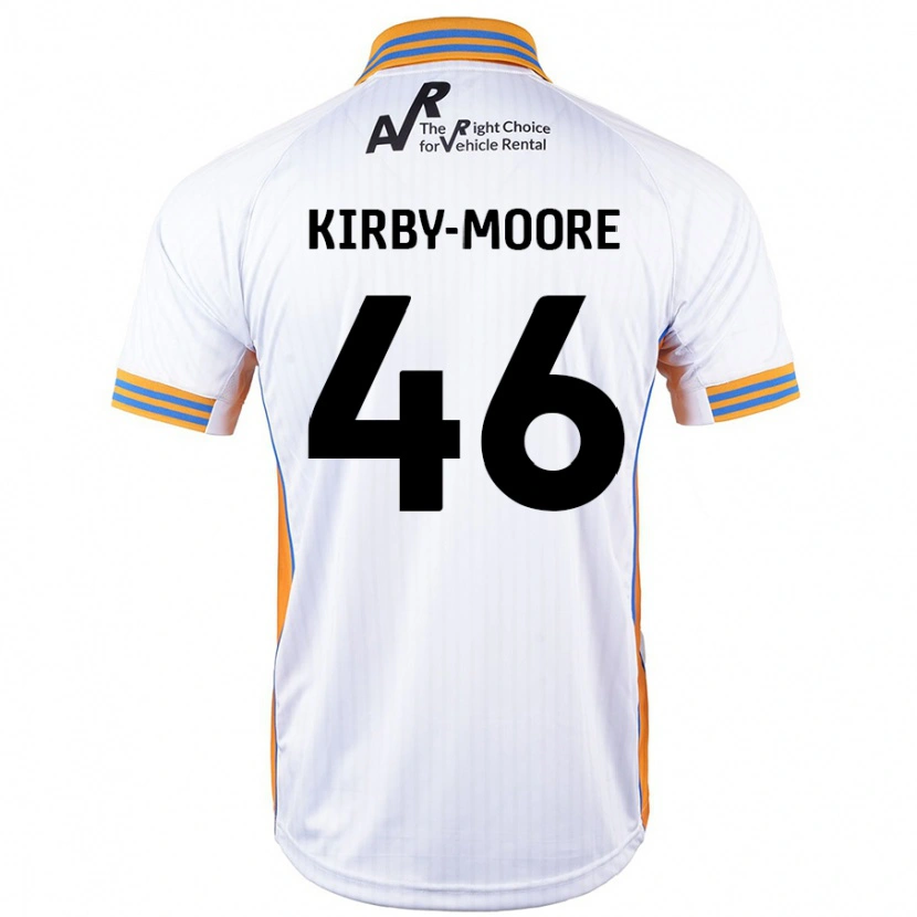 Danxen Kinderen Harvey Kirby-Moore #46 Wit Uitshirt Uittenue 2024/25 T-Shirt