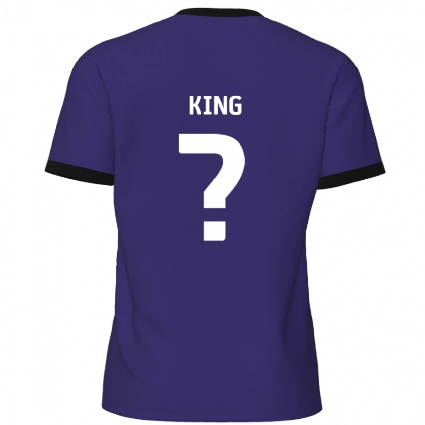 Danxen Kinderen Eli King #0 Paars Uitshirt Uittenue 2024/25 T-Shirt