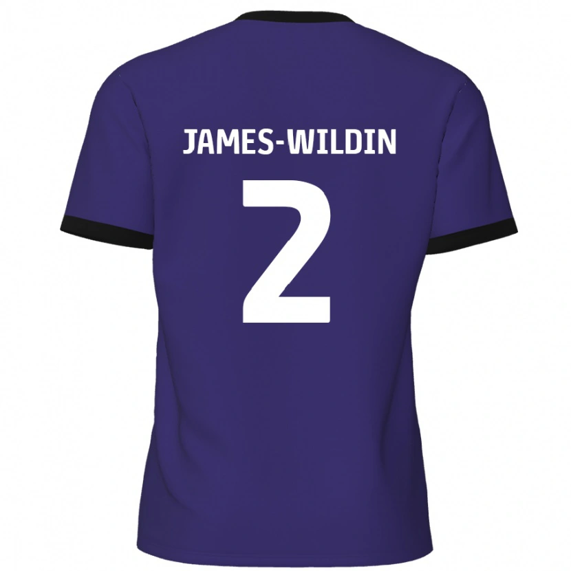 Danxen Kinderen Luther James-Wildin #2 Paars Uitshirt Uittenue 2024/25 T-Shirt