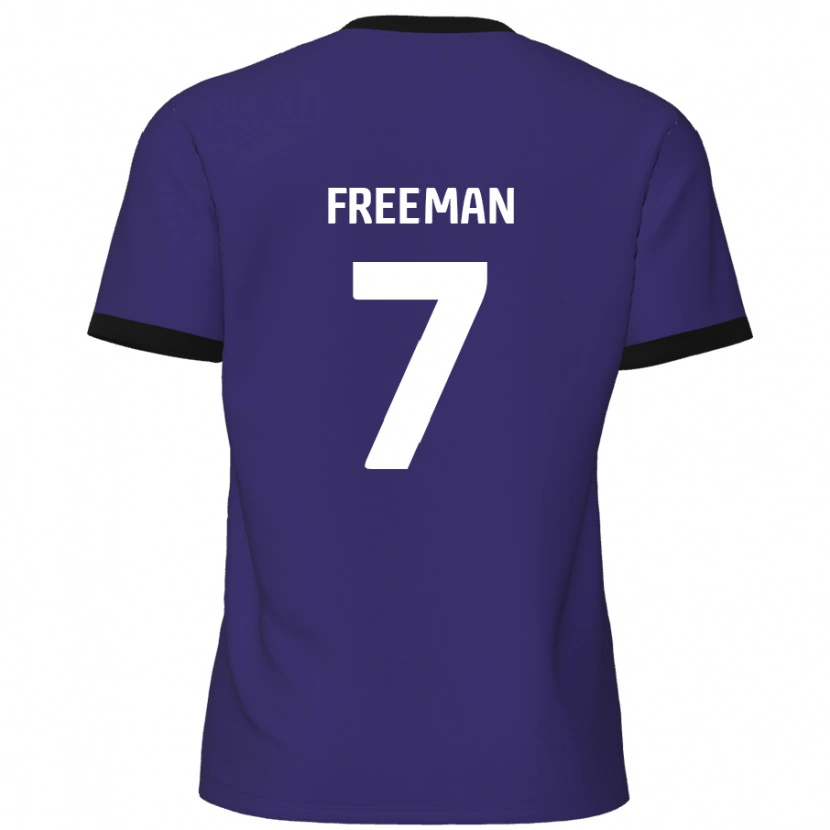 Danxen Kinderen Nick Freeman #7 Paars Uitshirt Uittenue 2024/25 T-Shirt