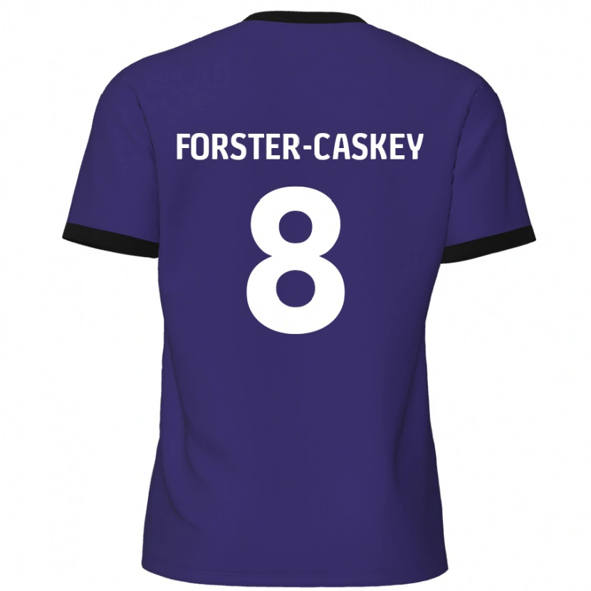 Danxen Kinderen Jake Forster-Caskey #8 Paars Uitshirt Uittenue 2024/25 T-Shirt