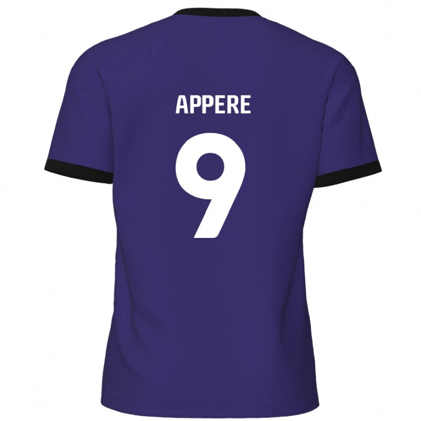 Danxen Kinderen Louis Appéré #9 Paars Uitshirt Uittenue 2024/25 T-Shirt