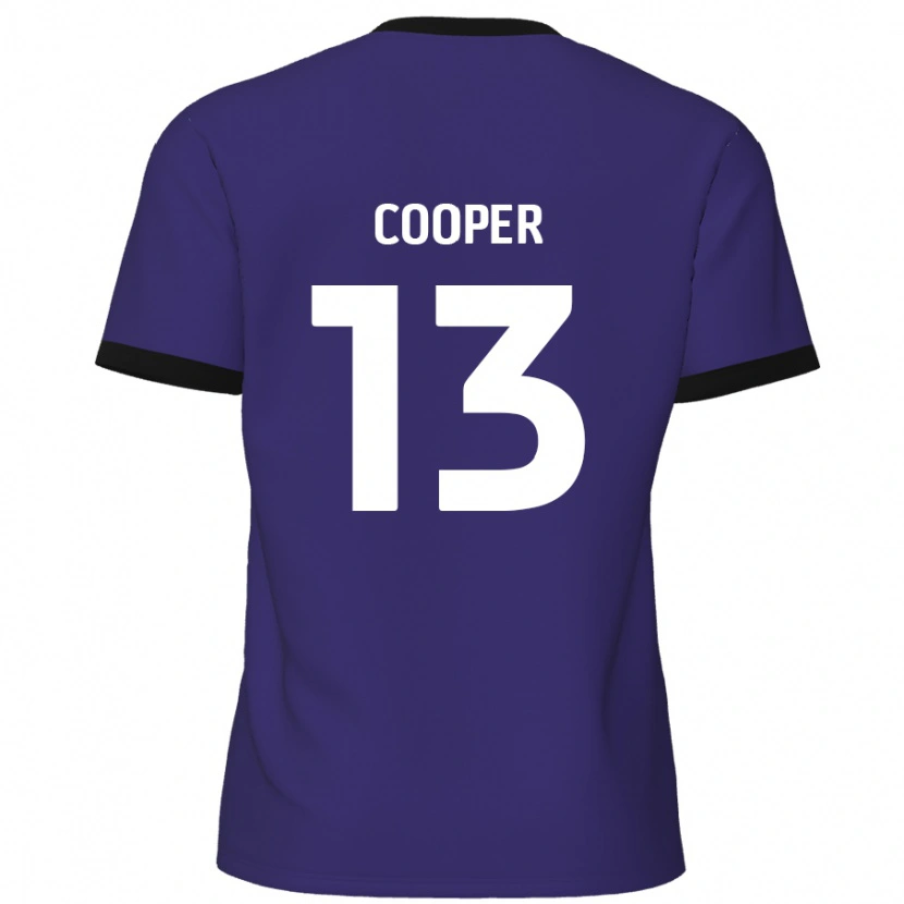 Danxen Kinderen Murphy Cooper #13 Paars Uitshirt Uittenue 2024/25 T-Shirt