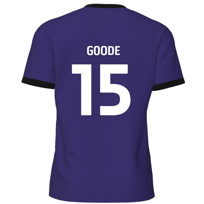 Danxen Kinderen Charlie Goode #15 Paars Uitshirt Uittenue 2024/25 T-Shirt