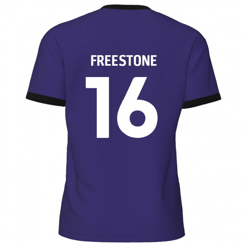 Danxen Kinderen Lewis Freestone #16 Paars Uitshirt Uittenue 2024/25 T-Shirt