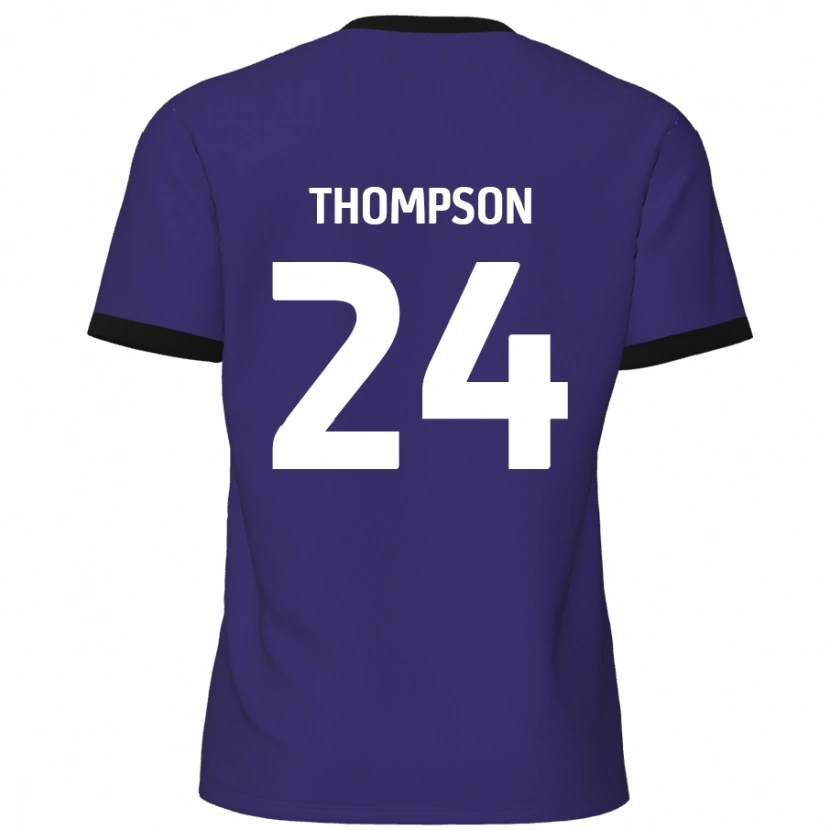 Danxen Kinderen Ben Thompson #24 Paars Uitshirt Uittenue 2024/25 T-Shirt