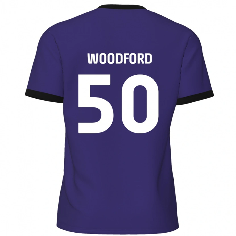 Danxen Kinderen Max Woodford #50 Paars Uitshirt Uittenue 2024/25 T-Shirt