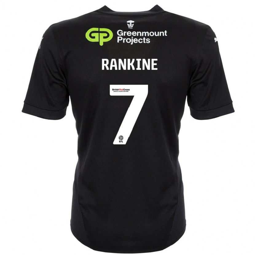 Danxen Kinderen Dion Rankine #7 Zwart Uitshirt Uittenue 2024/25 T-Shirt