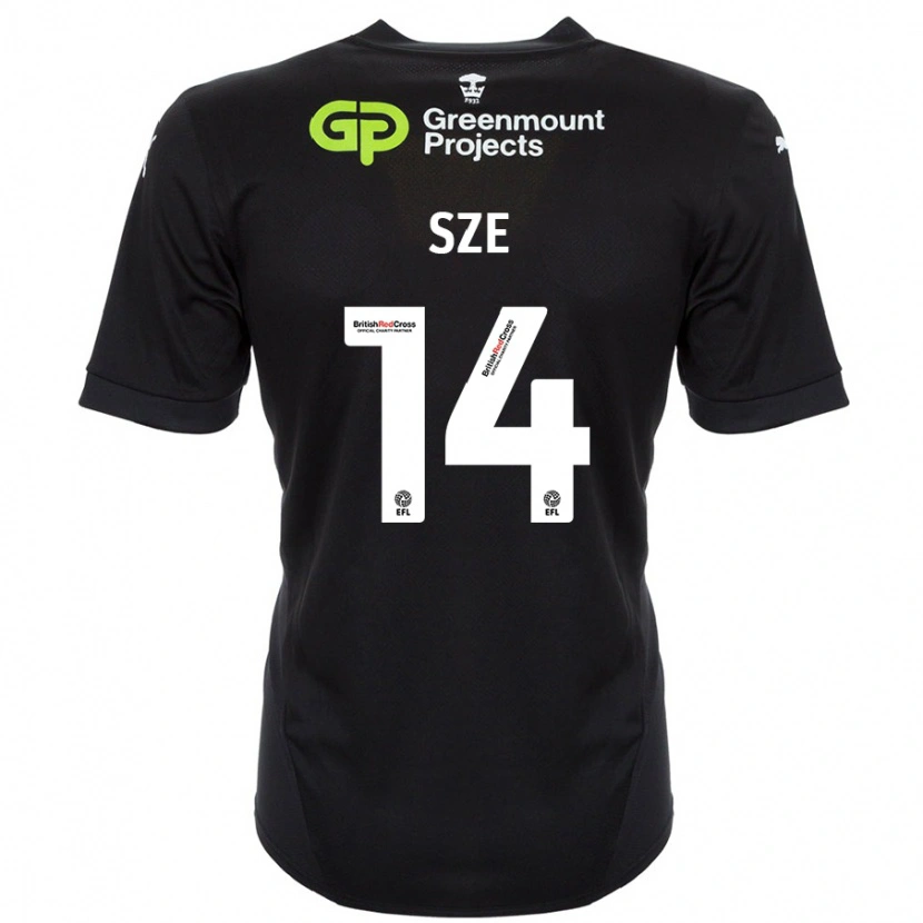 Danxen Kinderen Chris Sze #14 Zwart Uitshirt Uittenue 2024/25 T-Shirt