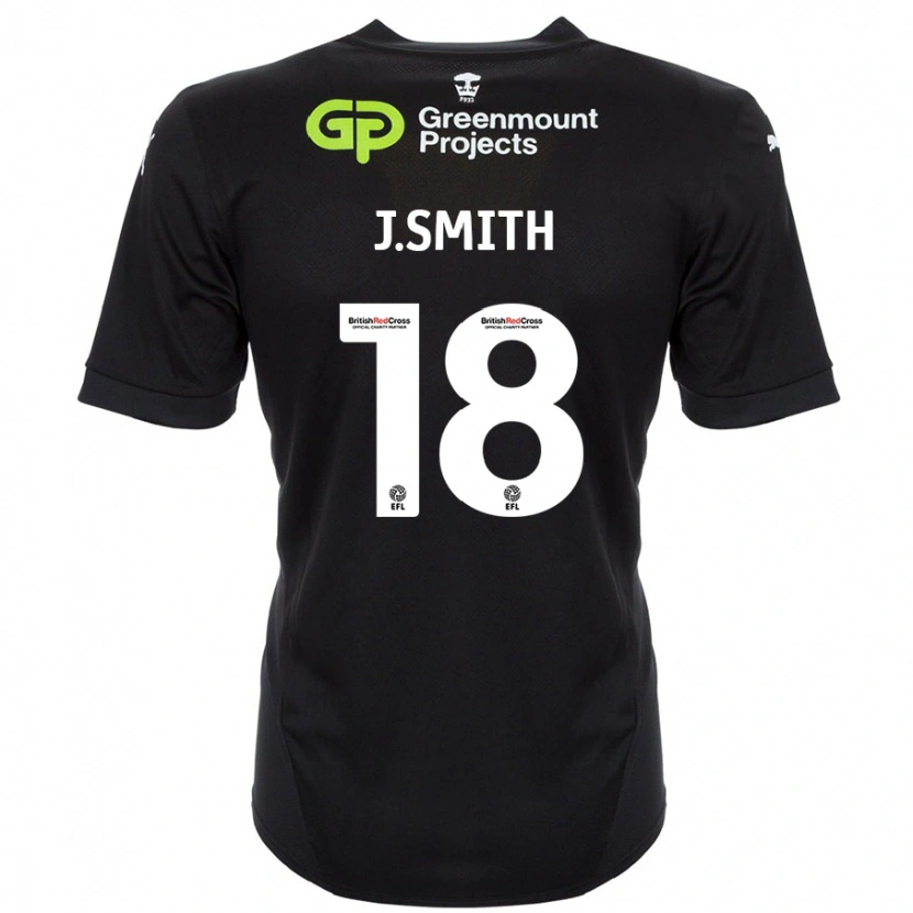 Danxen Kinderen Jonny Smith #18 Zwart Uitshirt Uittenue 2024/25 T-Shirt