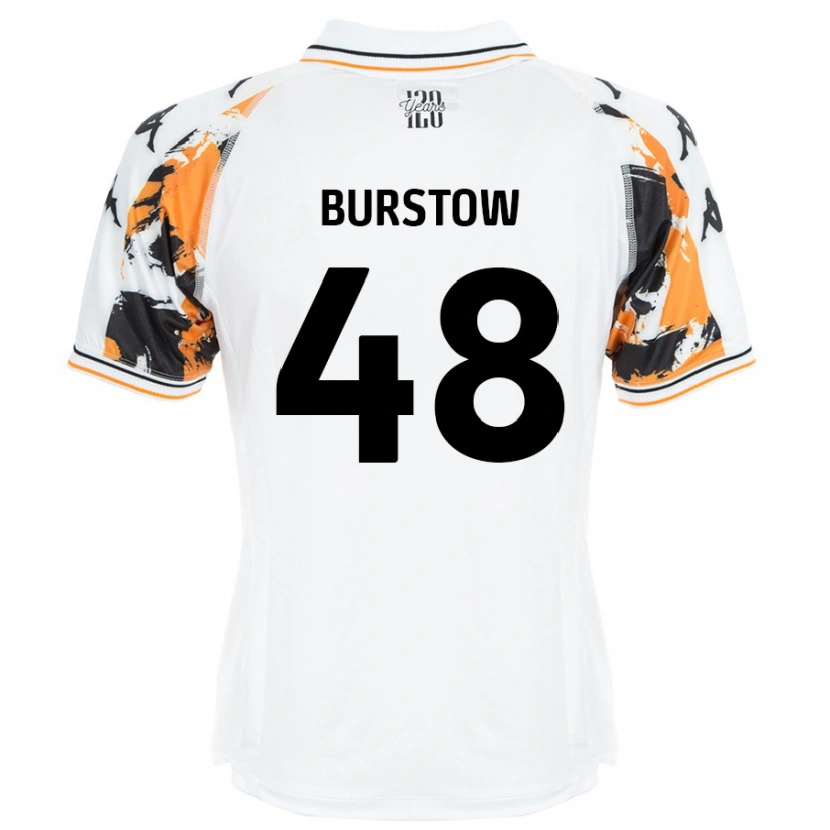 Danxen Kinderen Mason Burstow #48 Wit Uitshirt Uittenue 2024/25 T-Shirt