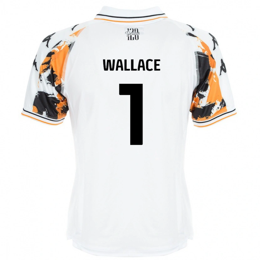 Danxen Kinderen Abbi Wallace #1 Wit Uitshirt Uittenue 2024/25 T-Shirt