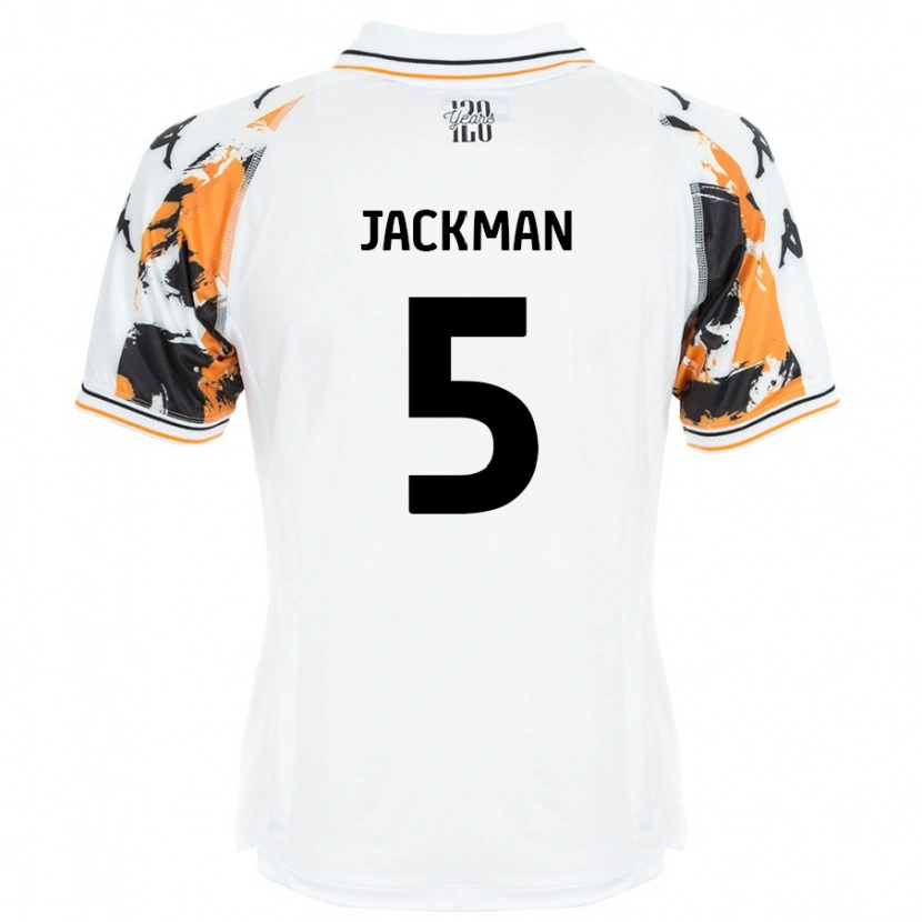 Danxen Kinderen Ellice Jackman #5 Wit Uitshirt Uittenue 2024/25 T-Shirt