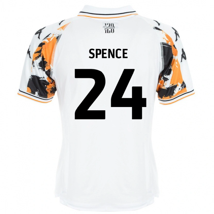 Danxen Kinderen Emily Spence #24 Wit Uitshirt Uittenue 2024/25 T-Shirt