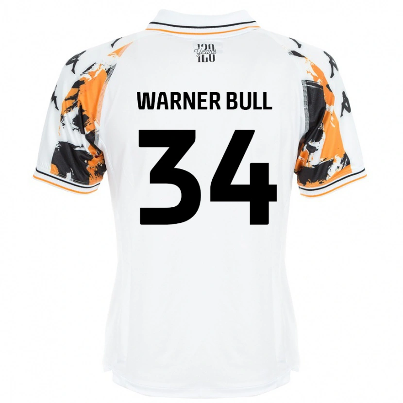 Danxen Kinderen Lucy Warner-Bull #34 Wit Uitshirt Uittenue 2024/25 T-Shirt