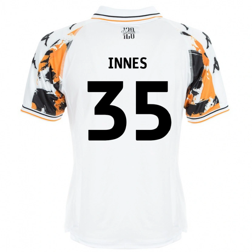 Danxen Kinderen Emma Innes #35 Wit Uitshirt Uittenue 2024/25 T-Shirt