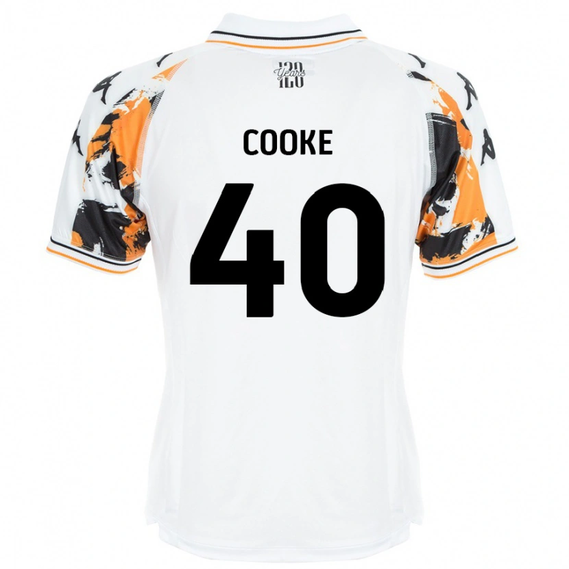 Danxen Kinderen Megan Cooke #40 Wit Uitshirt Uittenue 2024/25 T-Shirt