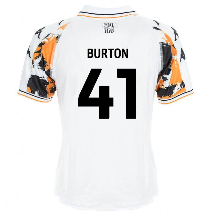 Danxen Kinderen Jess Burton #41 Wit Uitshirt Uittenue 2024/25 T-Shirt