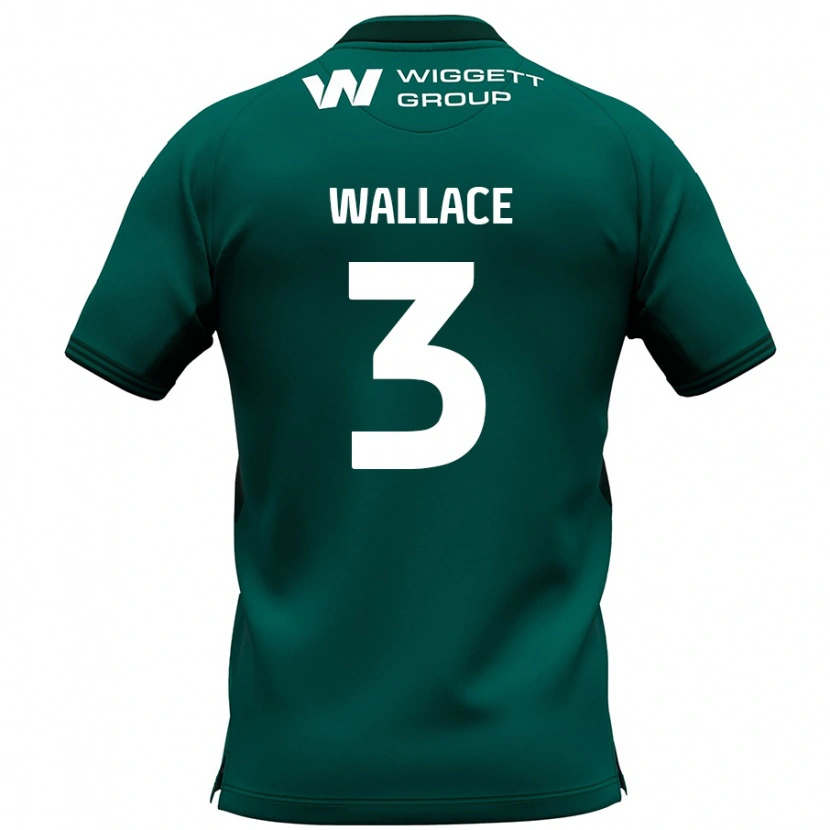 Danxen Kinderen Murray Wallace #3 Groen Uitshirt Uittenue 2024/25 T-Shirt