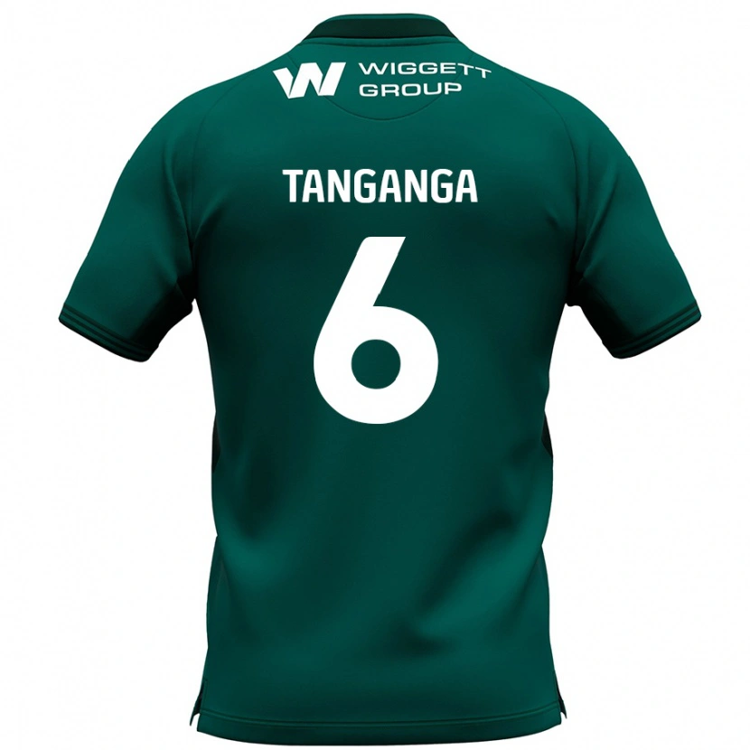 Danxen Kinderen Japhet Tanganga #6 Groen Uitshirt Uittenue 2024/25 T-Shirt