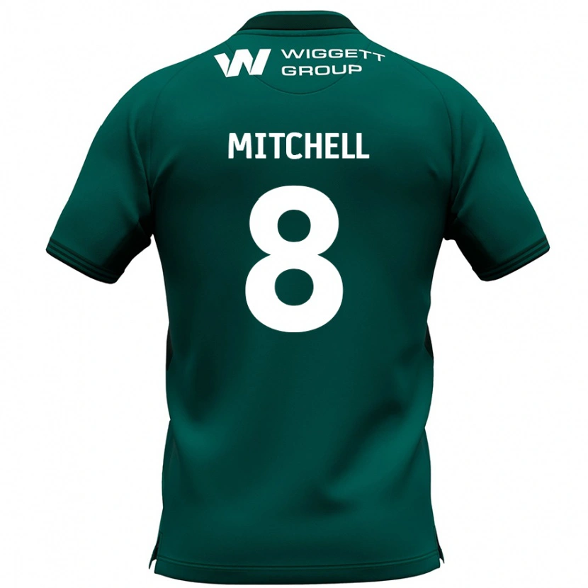 Danxen Kinderen Billy Mitchell #8 Groen Uitshirt Uittenue 2024/25 T-Shirt