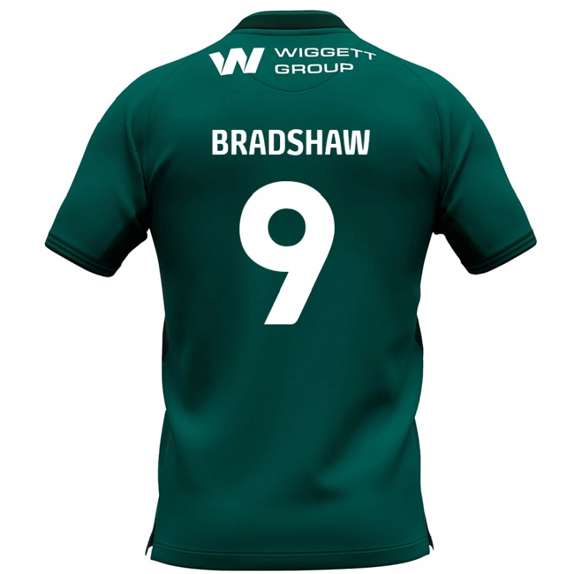 Danxen Kinderen Tom Bradshaw #9 Groen Uitshirt Uittenue 2024/25 T-Shirt