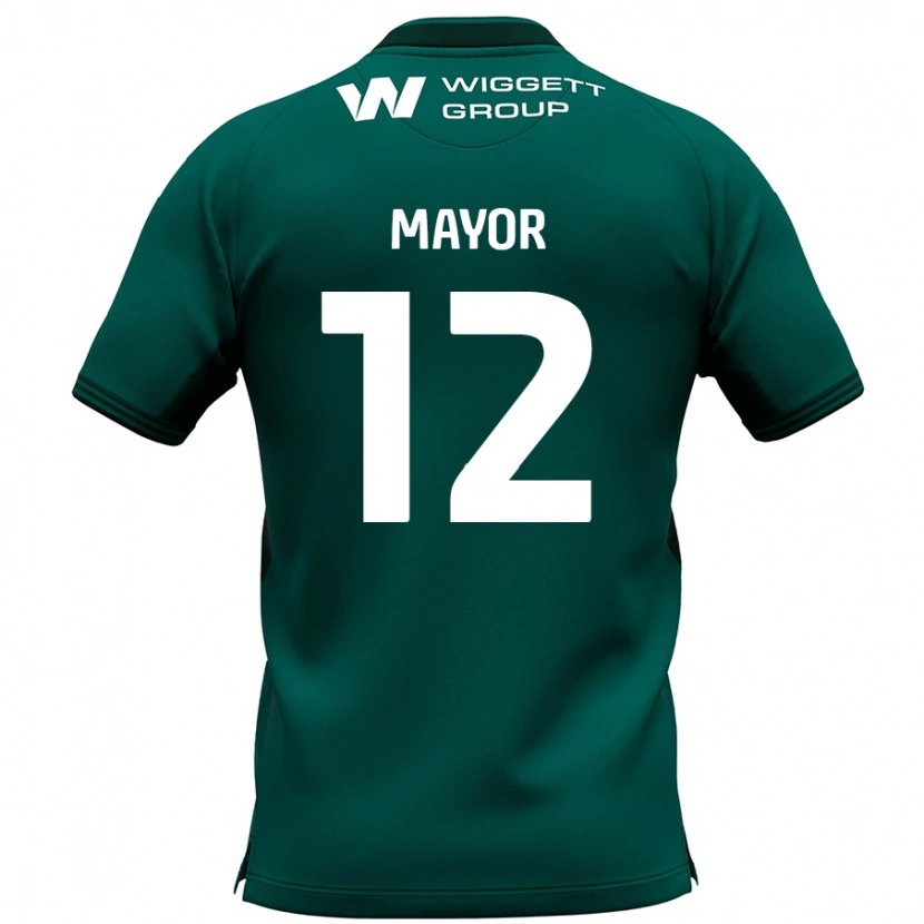 Danxen Kinderen Adam Mayor #12 Groen Uitshirt Uittenue 2024/25 T-Shirt