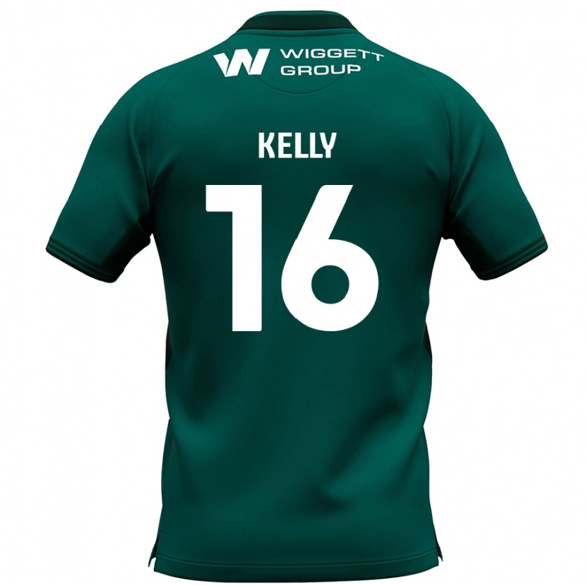 Danxen Kinderen Daniel Kelly #16 Groen Uitshirt Uittenue 2024/25 T-Shirt