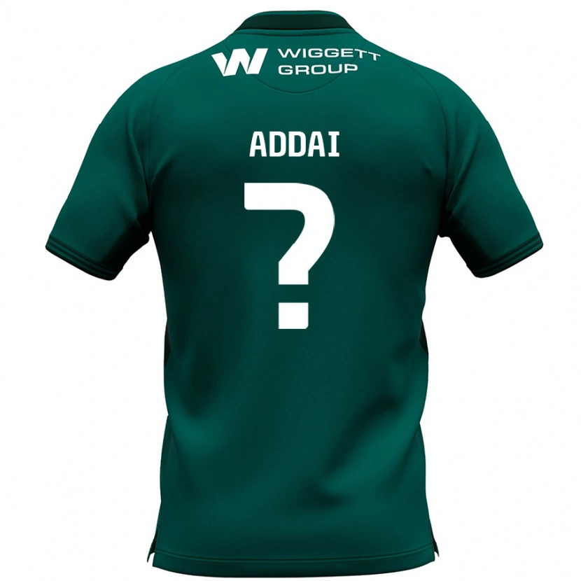 Danxen Kinderen Dillon Addai #0 Groen Uitshirt Uittenue 2024/25 T-Shirt