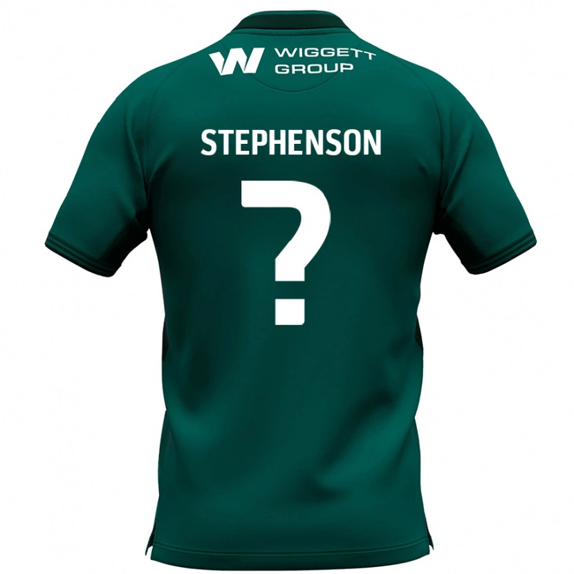 Danxen Kinderen Joshua Stephenson #0 Groen Uitshirt Uittenue 2024/25 T-Shirt