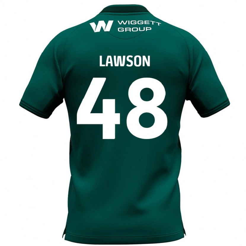 Danxen Kinderen Sha'mar Lawson #48 Groen Uitshirt Uittenue 2024/25 T-Shirt