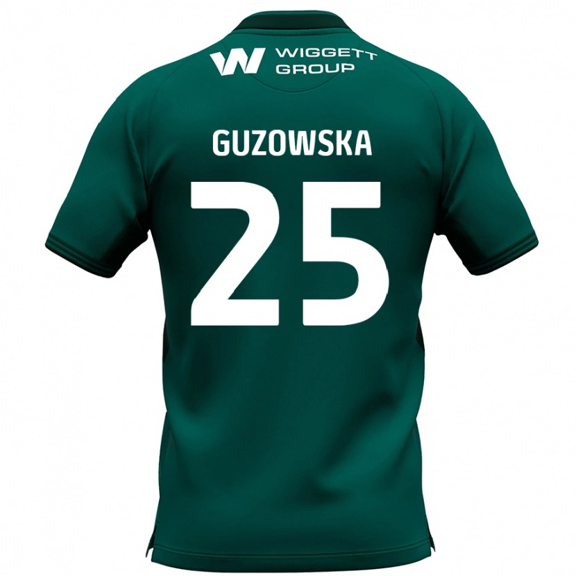 Danxen Kinderen Sara Guzowska #25 Groen Uitshirt Uittenue 2024/25 T-Shirt