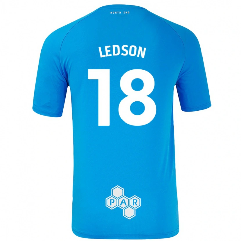 Danxen Kinderen Ryan Ledson #18 Hemelsblauw Uitshirt Uittenue 2024/25 T-Shirt