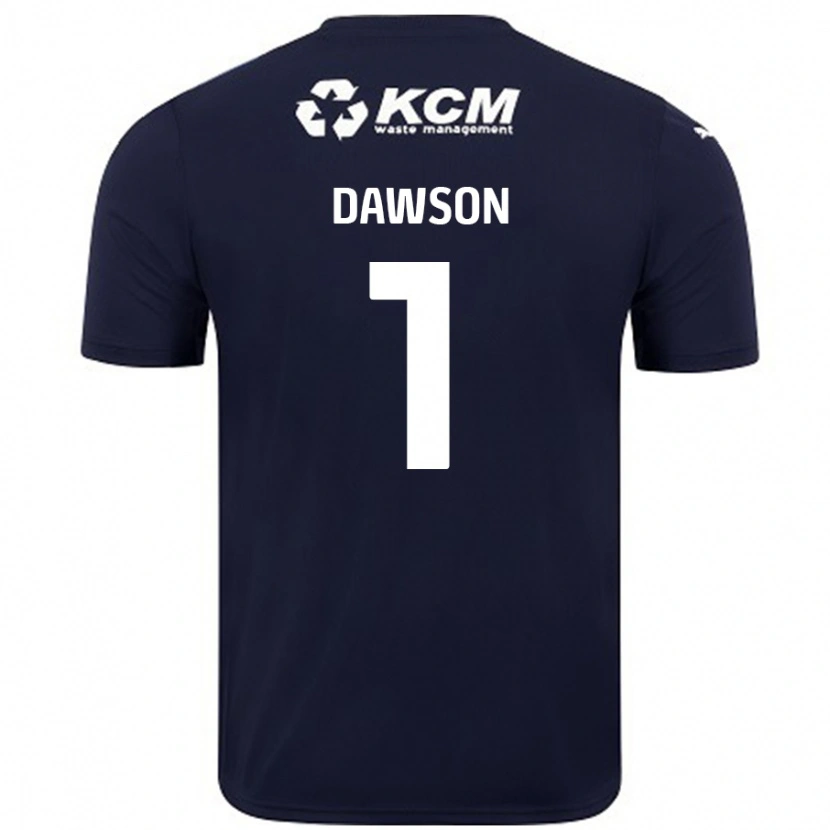 Danxen Kinderen Cameron Dawson #1 Marineblauw Uitshirt Uittenue 2024/25 T-Shirt