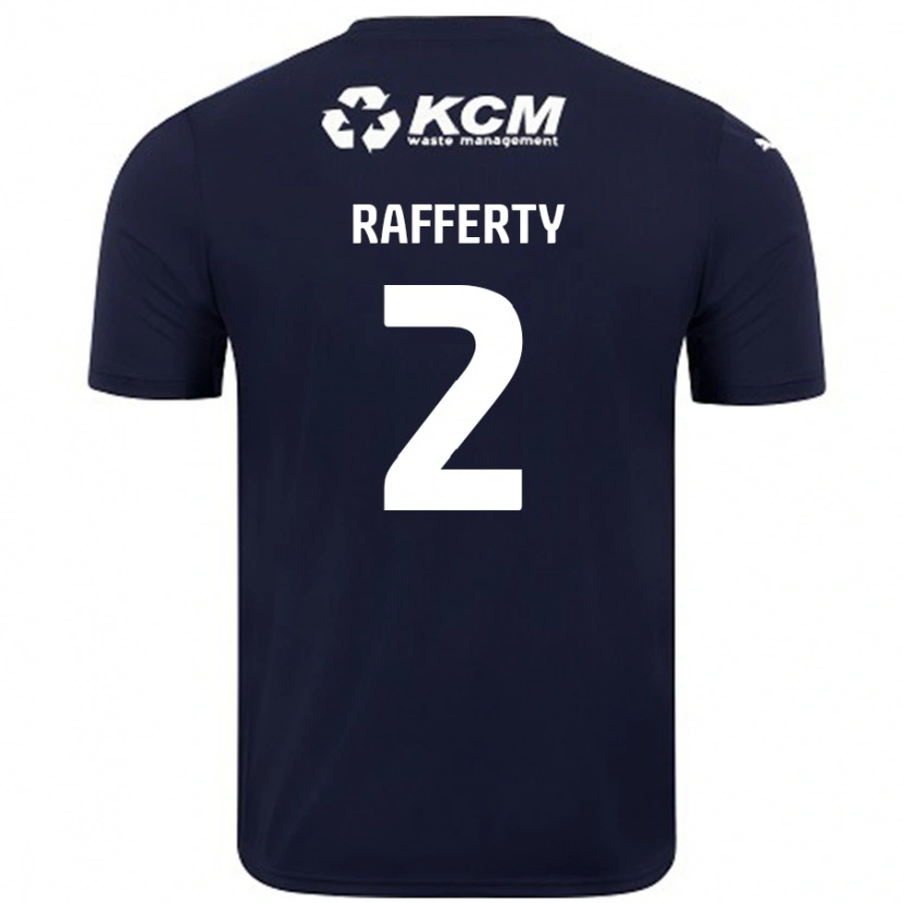 Danxen Kinderen Joe Rafferty #2 Marineblauw Uitshirt Uittenue 2024/25 T-Shirt