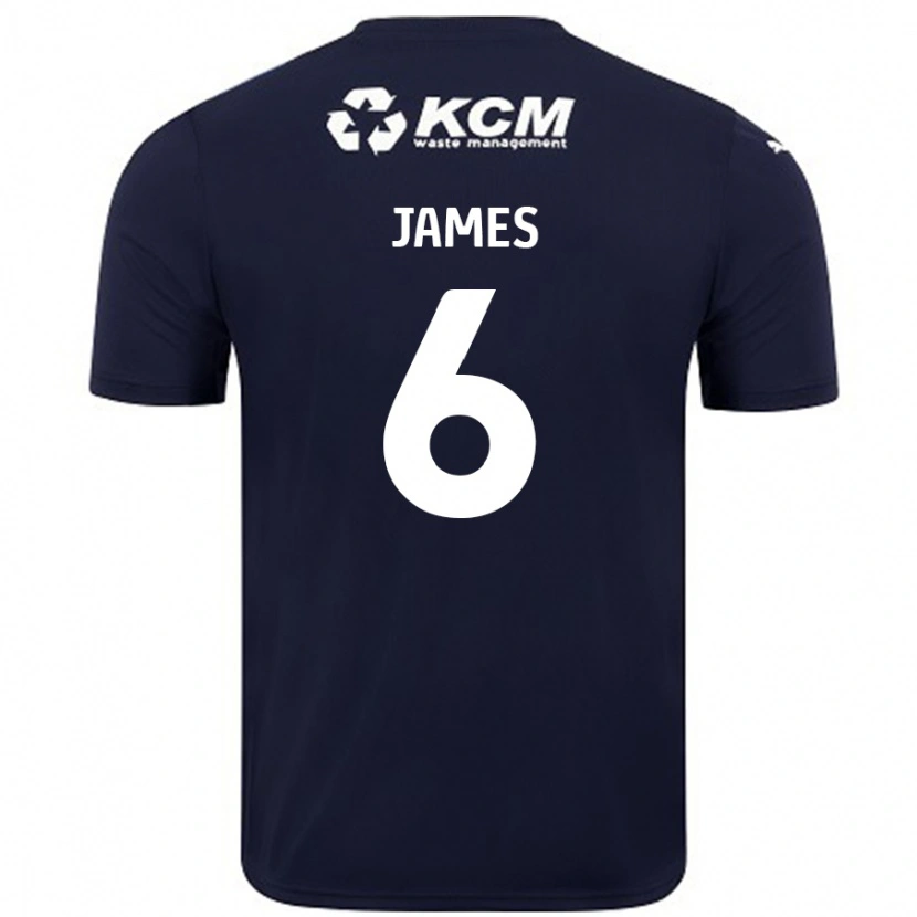 Danxen Kinderen Reece James #6 Marineblauw Uitshirt Uittenue 2024/25 T-Shirt