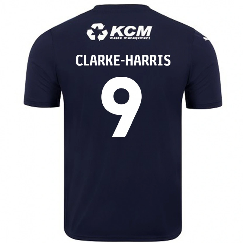 Danxen Kinderen Jonson Clarke-Harris #9 Marineblauw Uitshirt Uittenue 2024/25 T-Shirt