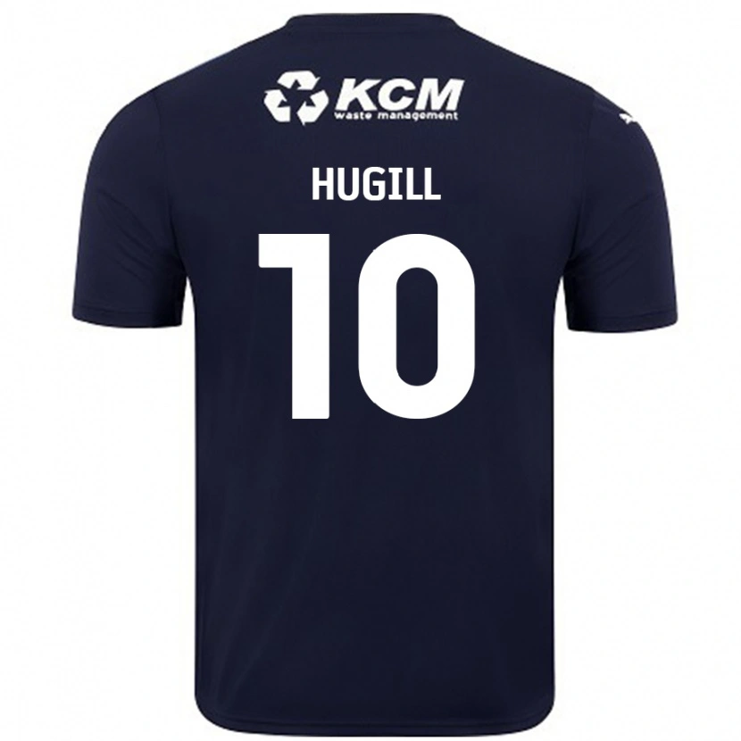 Danxen Kinderen Jordan Hugill #10 Marineblauw Uitshirt Uittenue 2024/25 T-Shirt