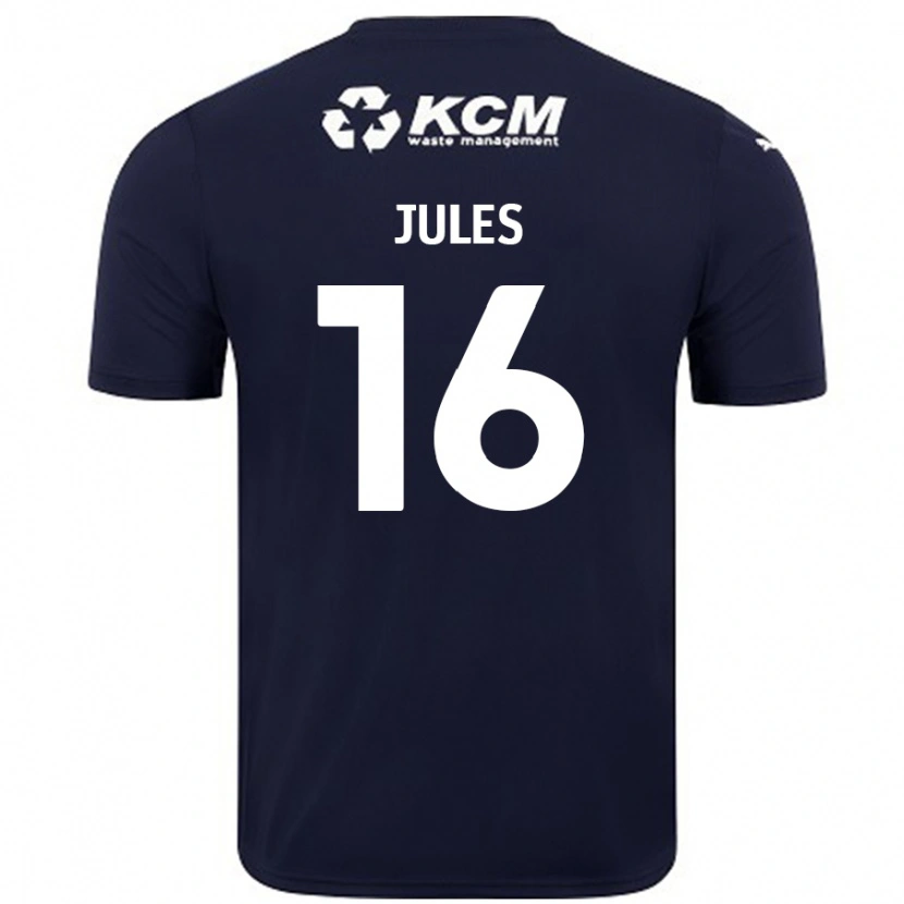 Danxen Kinderen Zak Jules #16 Marineblauw Uitshirt Uittenue 2024/25 T-Shirt