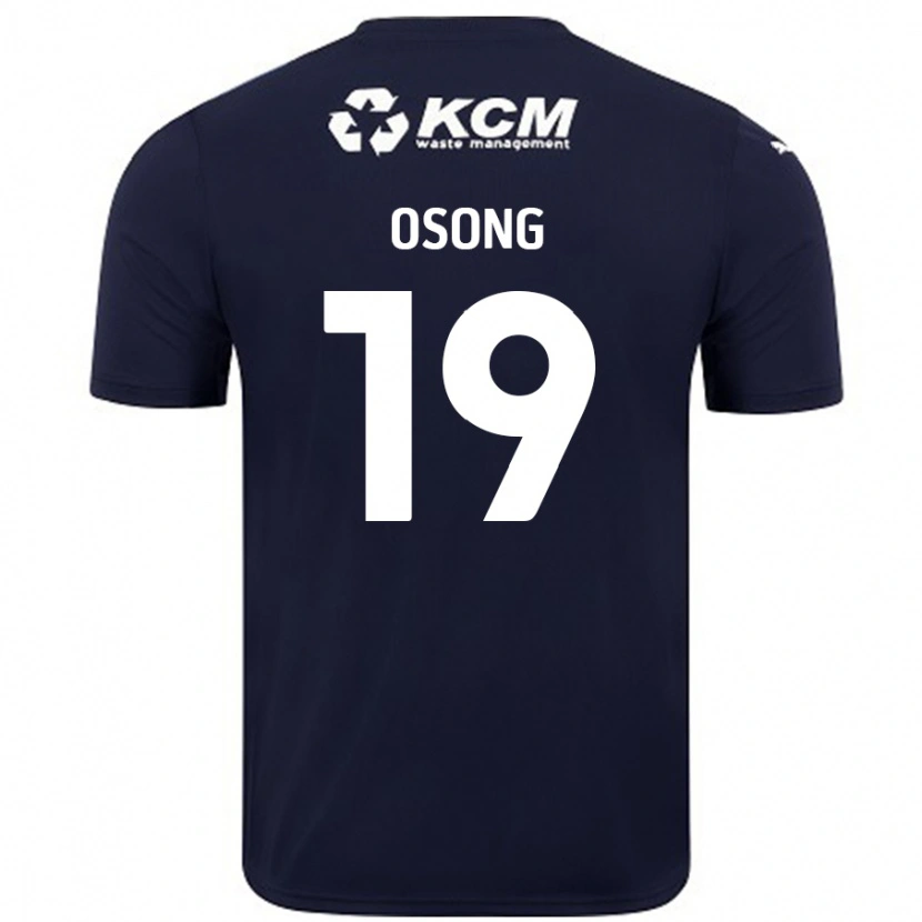 Danxen Kinderen Detlef Esapa Osong #19 Marineblauw Uitshirt Uittenue 2024/25 T-Shirt