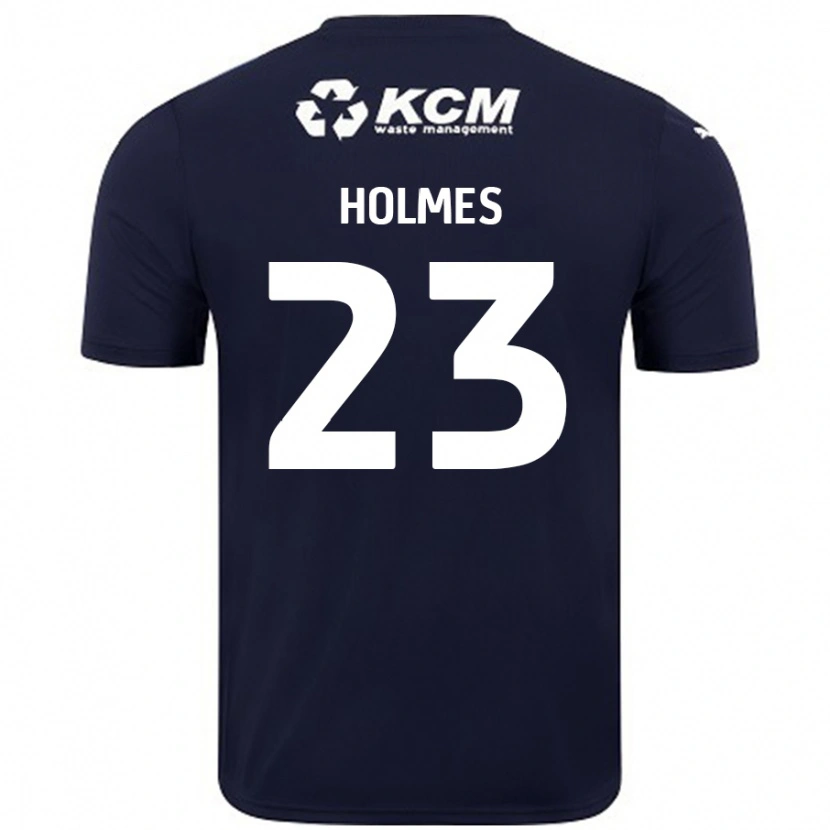 Danxen Kinderen Jack Holmes #23 Marineblauw Uitshirt Uittenue 2024/25 T-Shirt