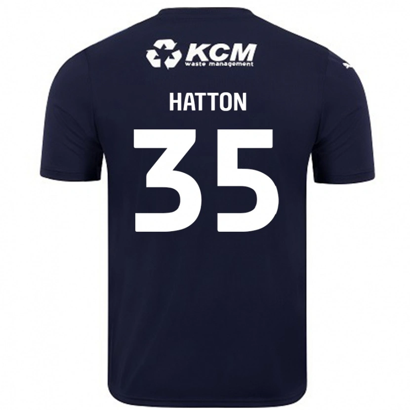 Danxen Kinderen Ben Hatton #35 Marineblauw Uitshirt Uittenue 2024/25 T-Shirt