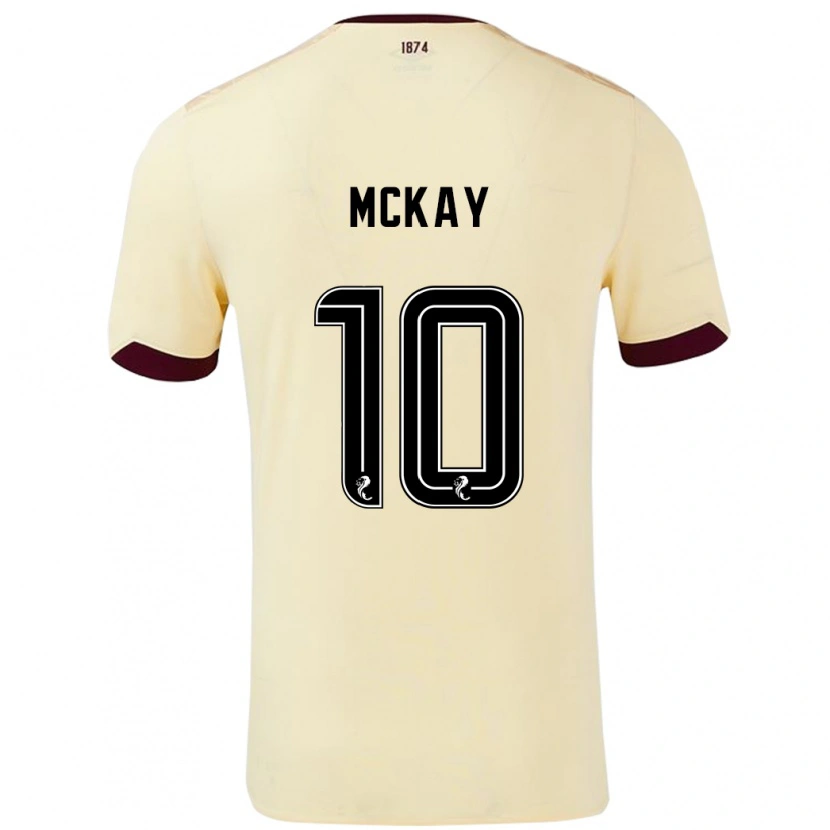 Danxen Kinderen Barrie Mckay #10 Crème Bordeauxrood Uitshirt Uittenue 2024/25 T-Shirt