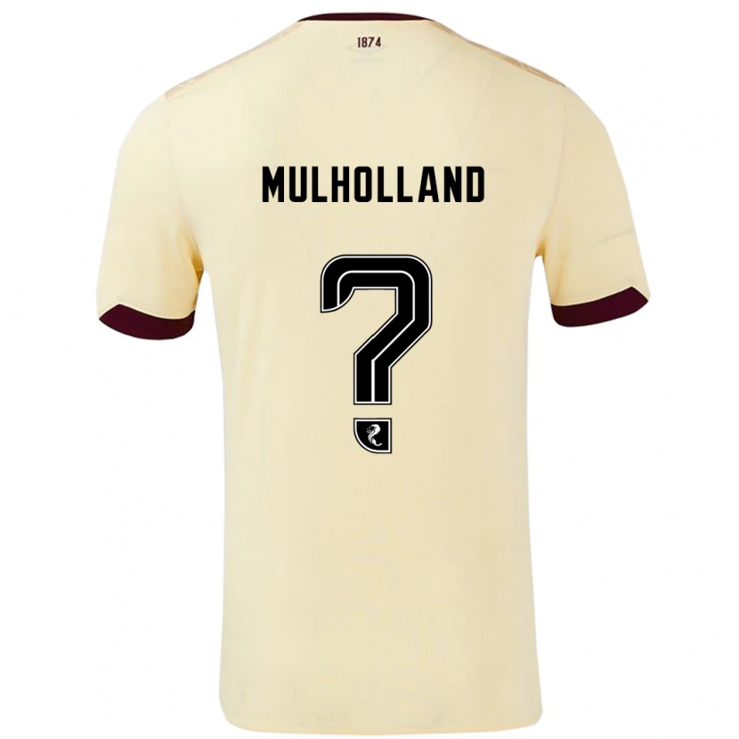 Danxen Kinderen James Mulholland #0 Crème Bordeauxrood Uitshirt Uittenue 2024/25 T-Shirt