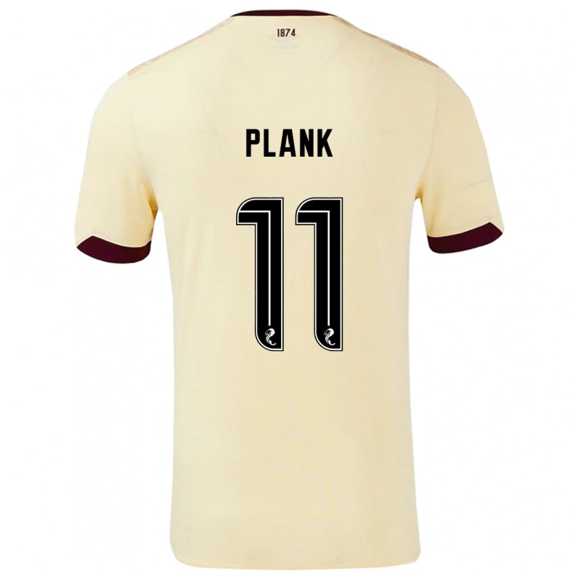 Danxen Kinderen Dom Plank #11 Crème Bordeauxrood Uitshirt Uittenue 2024/25 T-Shirt