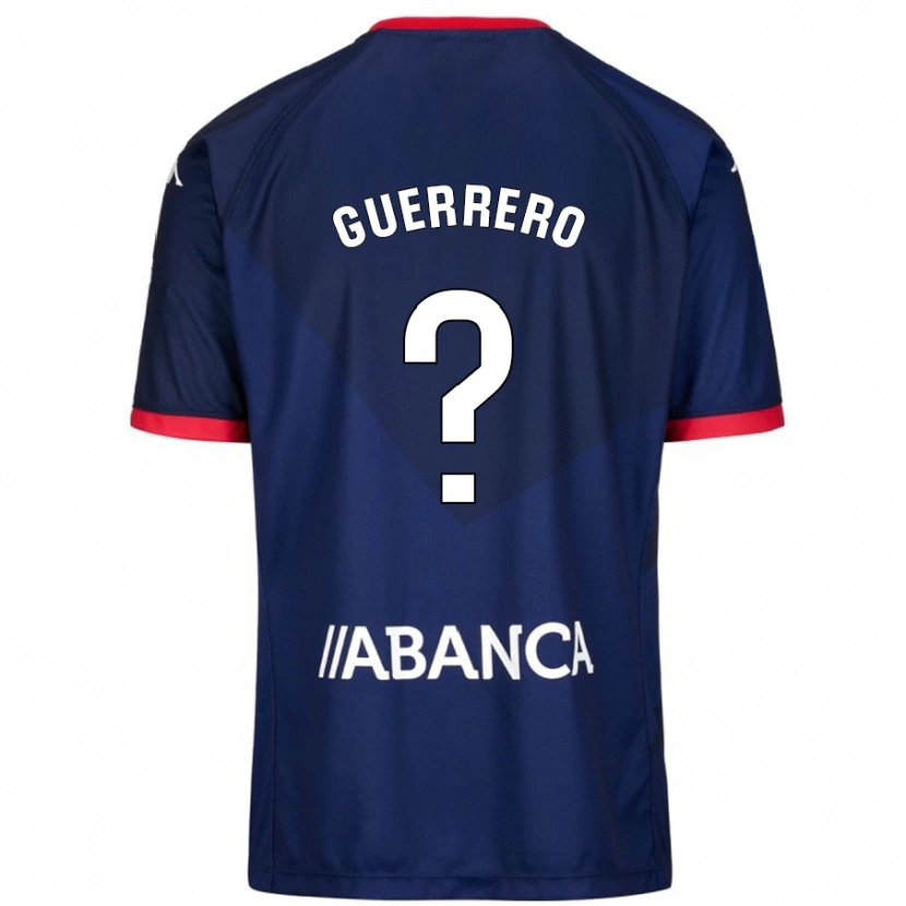 Danxen Kinderen Adrián Guerrero #0 Marineblauw Uitshirt Uittenue 2024/25 T-Shirt