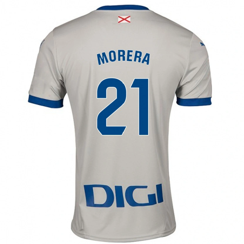 Danxen Kinderen Carla Morera #21 Lichtgrijs Uitshirt Uittenue 2024/25 T-Shirt