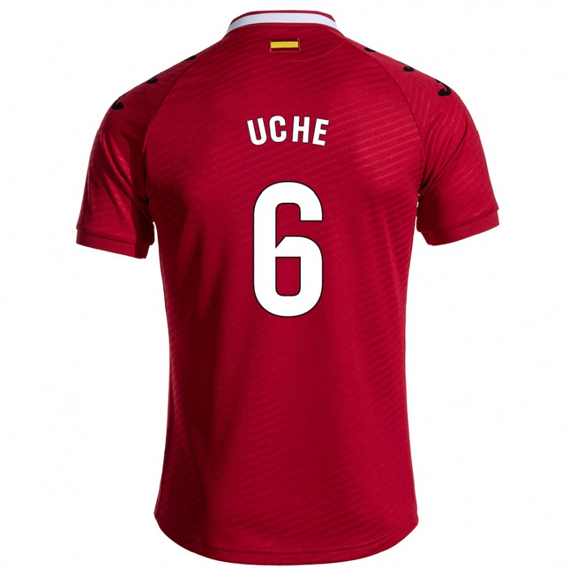 Danxen Kinderen Chrisantus Uche #6 Donkerrood Uitshirt Uittenue 2024/25 T-Shirt